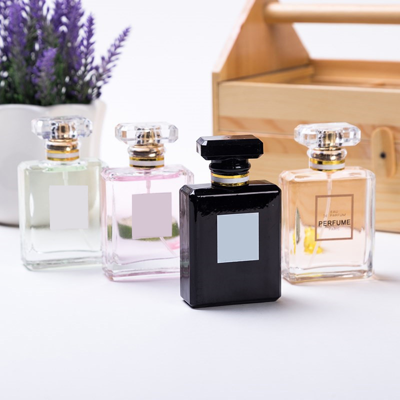Fancy Crystal luxury Empty Crimp Glass Perfume Bottles 30ml 50ml 100ml