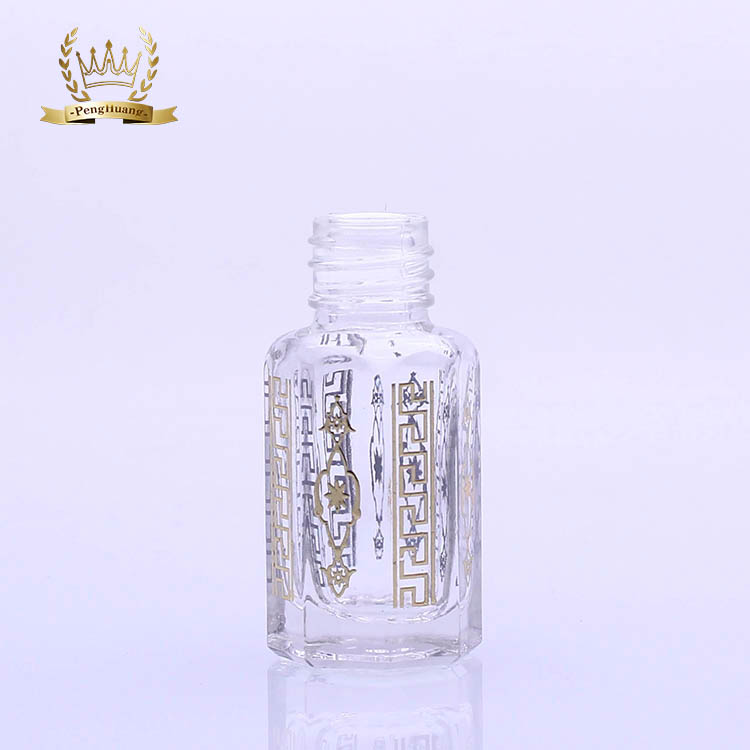 Fancy Design 5ml Mini Small Glass Refillable Perfume Bottle with Roller Ball