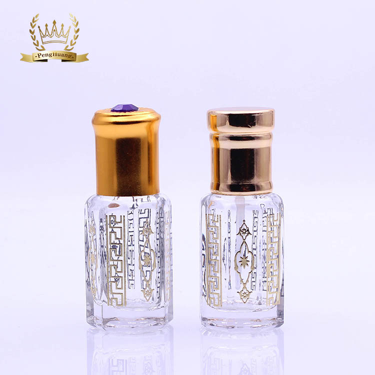 Fancy Design 5ml Mini Small Glass Refillable Perfume Bottle with Roller Ball