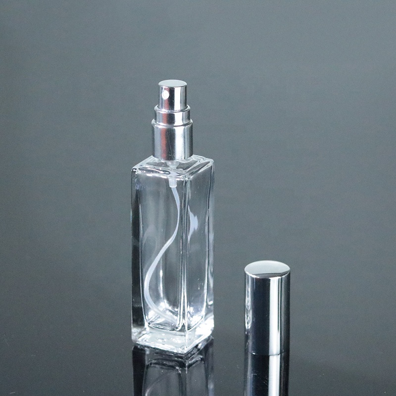 Fancy Design Perfume Bottle 5ml 10ml 20ml Square Clear Glass Perfume Spray Bottle (GPM42)