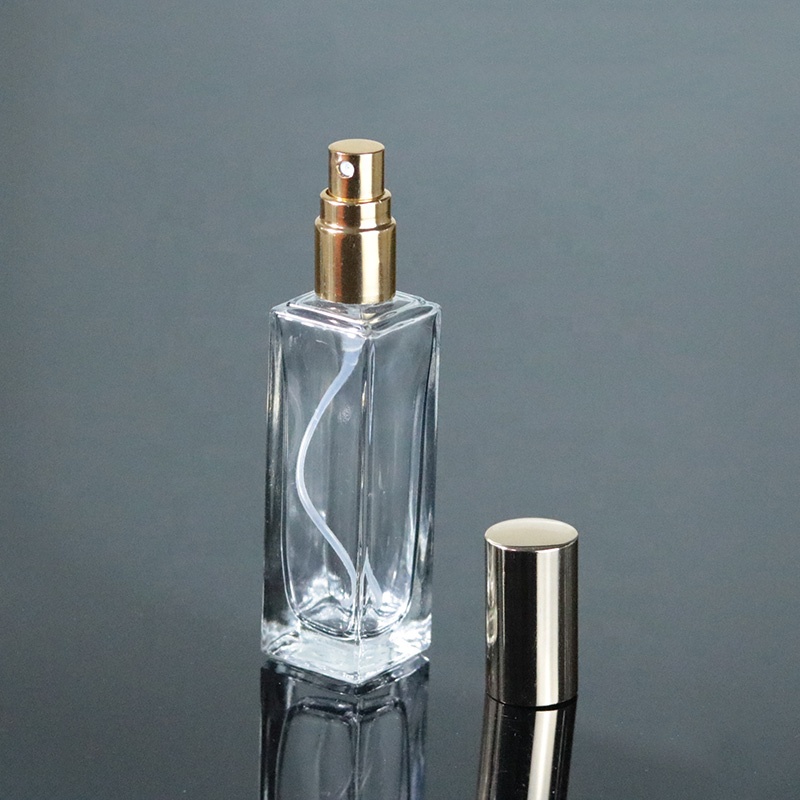 Fancy Design Perfume Bottle 5ml 10ml 20ml Square Clear Glass Perfume Spray Bottle (GPM42)