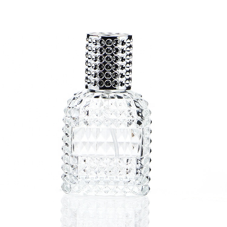 Fancy Diamond Shape Fragrance Men Women Empty Perfume Bottles 30 ml 50 ml Glass Spray