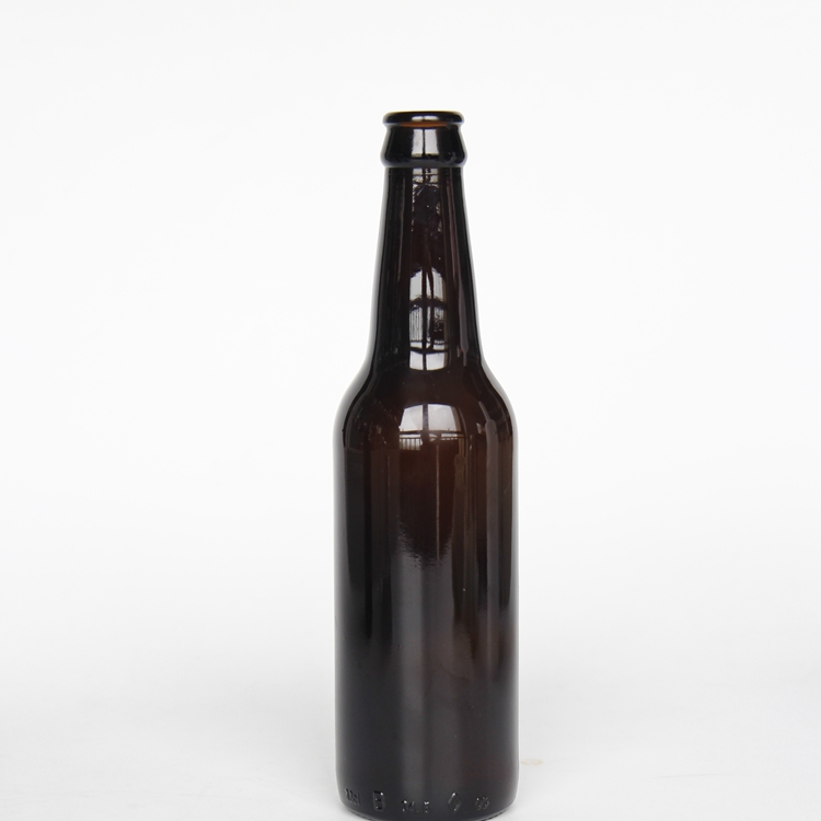 Fancy Empty Amber 330ml Crown Cap Beer Bottle Glass Beer 330Ml Black Amber Beer Glass Bottle