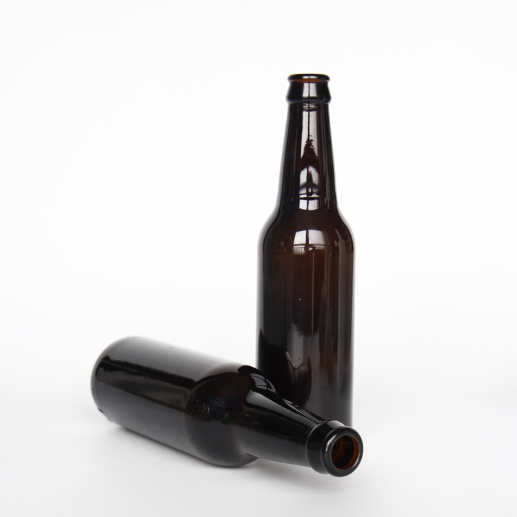 Fancy Empty Amber 330ml Crown Cap Beer Bottle Glass Beer 330Ml Black Amber Beer Glass Bottle