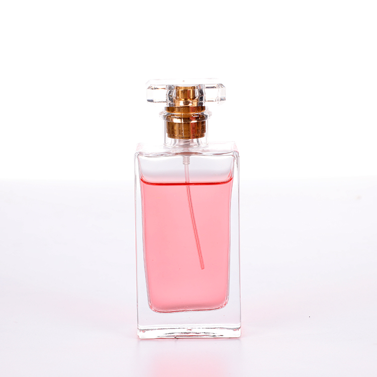 Fancy Empty Rectangle Flacon Parfum 50ml 100ml Perfume Spray Glass Bottles