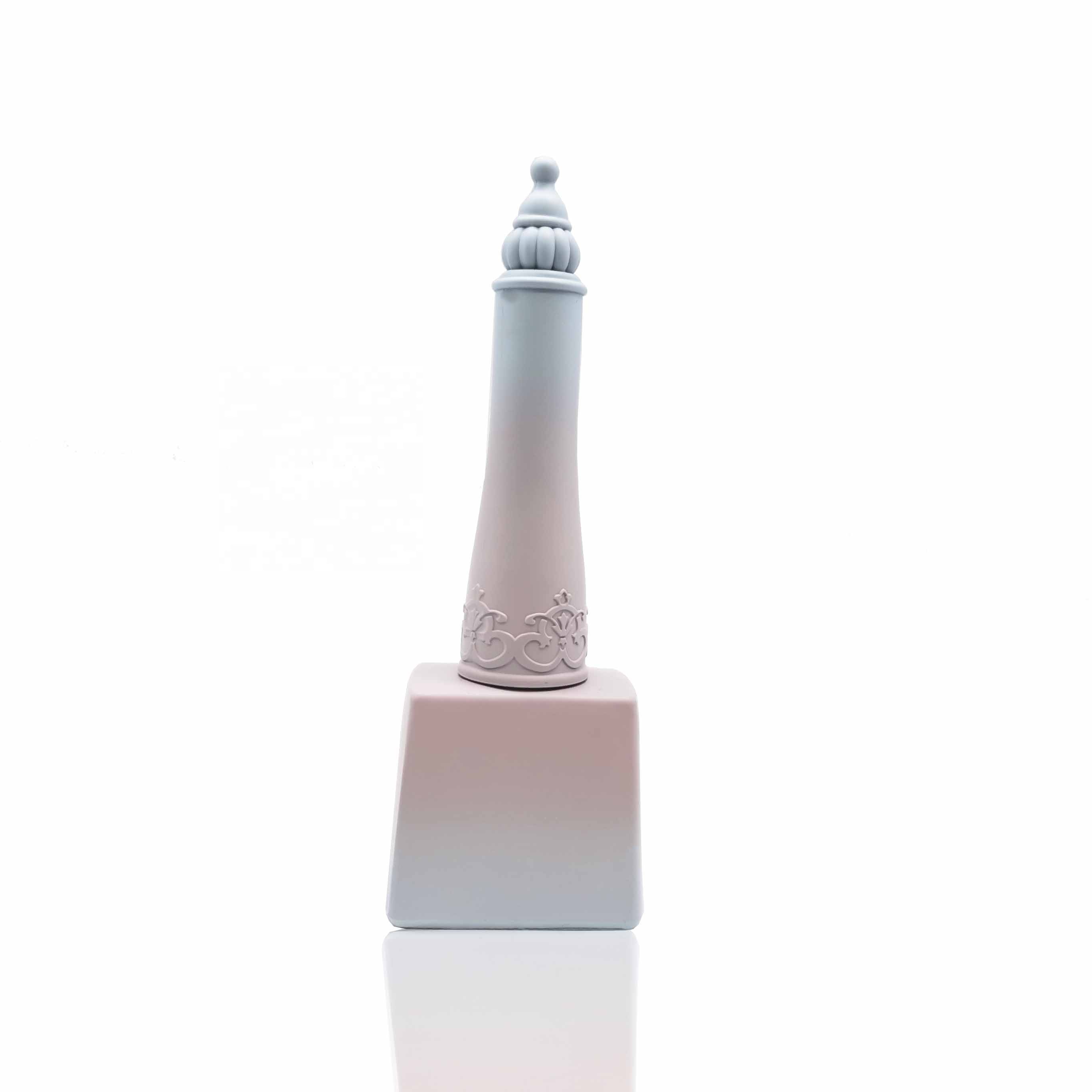 Fancy Gradient Pink Color Custom Empty Glass UV Protected Gel Nail Polish Pink Bottles Made In China