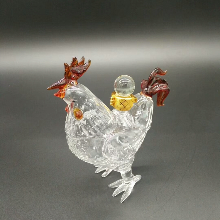 Fancy Hot Hand Blown 100ml Chinese Zodiac 12 Animals Mini Glass Bottle