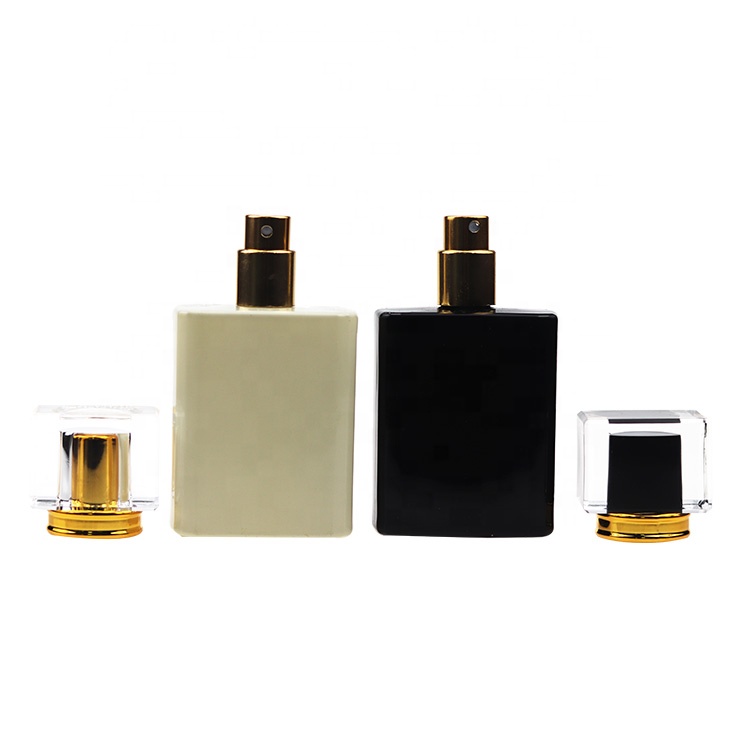 Fancy Luxury Classic White Square 50ml Perfume Bottles Wholesale
