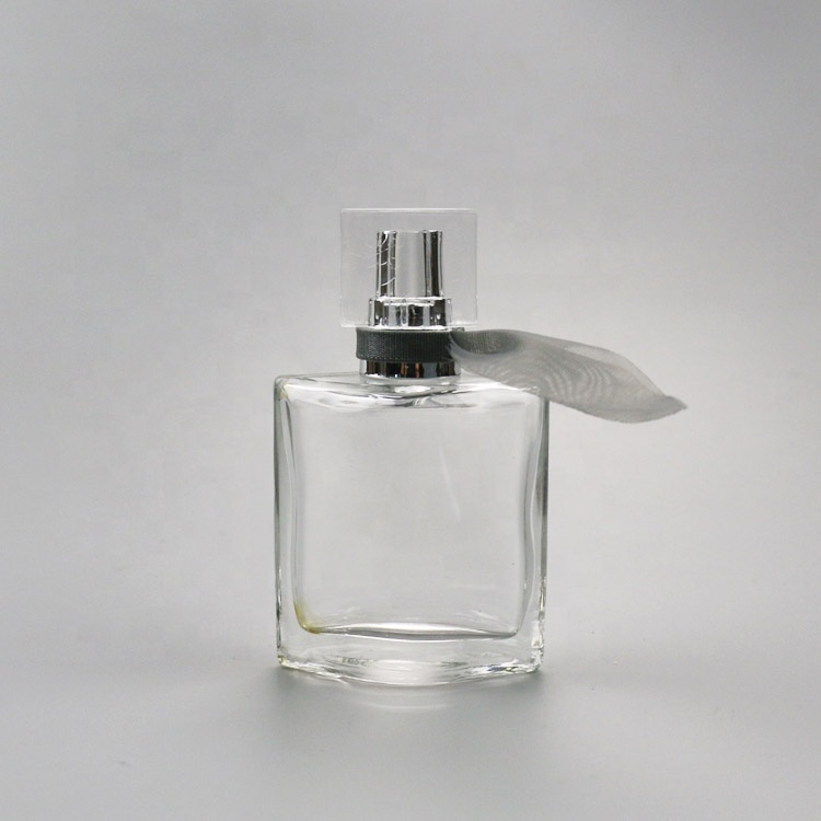Fancy clear pocket perfume bottle 25ml 75ml glass perfume bottle