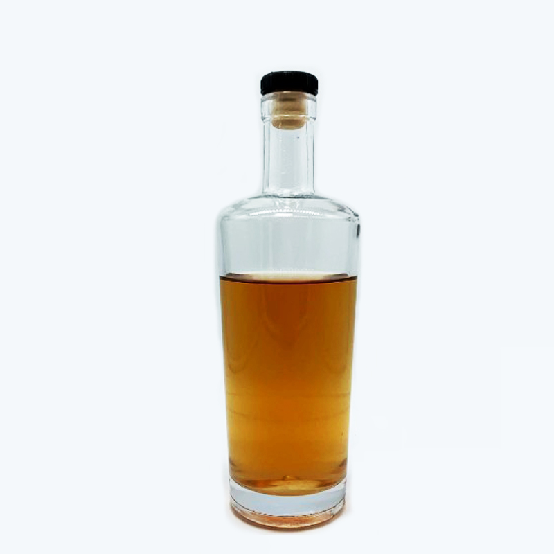 Fancy design 750ml whisky bottle 500ml 700ml premium whisky brandy rum used liquor wine glass bottle wholesaler
