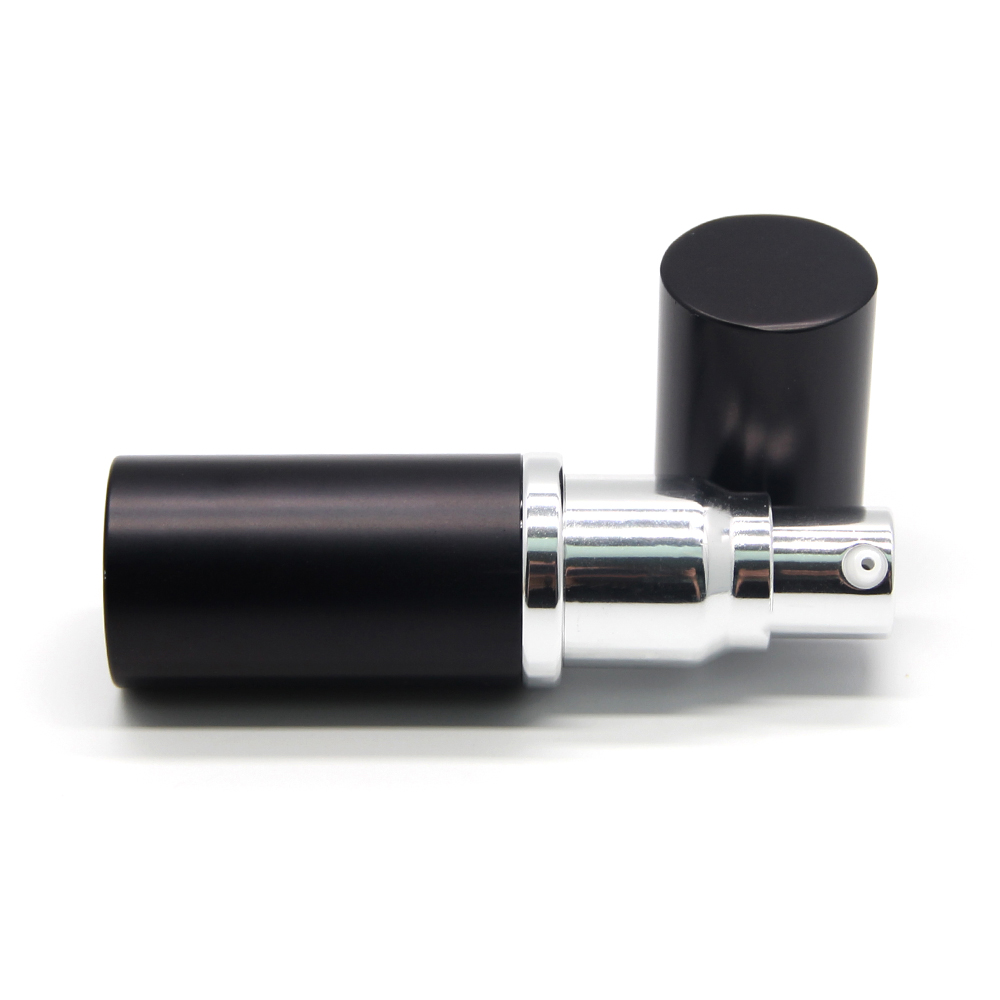 Fancy new design products 2019 50ml black airless pump glass cosmetic bottle
