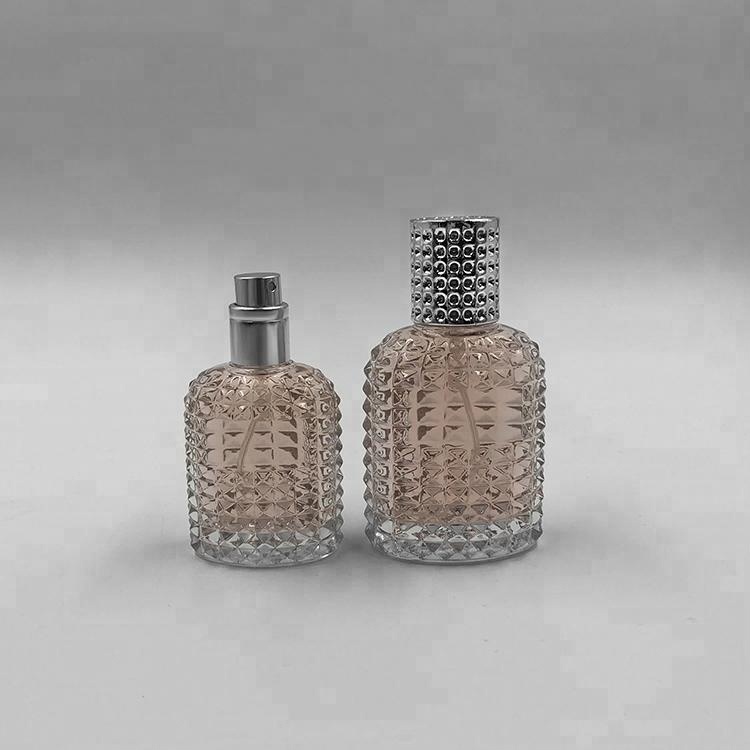 Fancy perfume bottle 30ml airless bottle with metal cap