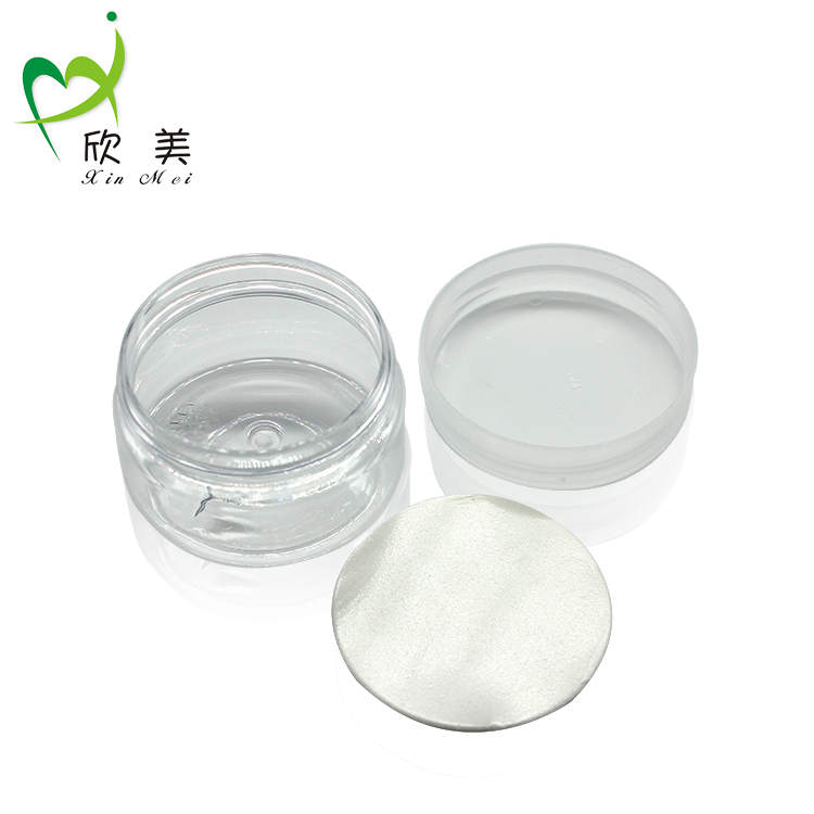 Fancy screw empty round white 300ml 4oz 50g empty pp 10g pet jar aluminum lid 250ml Black PET jar with aluminum lid