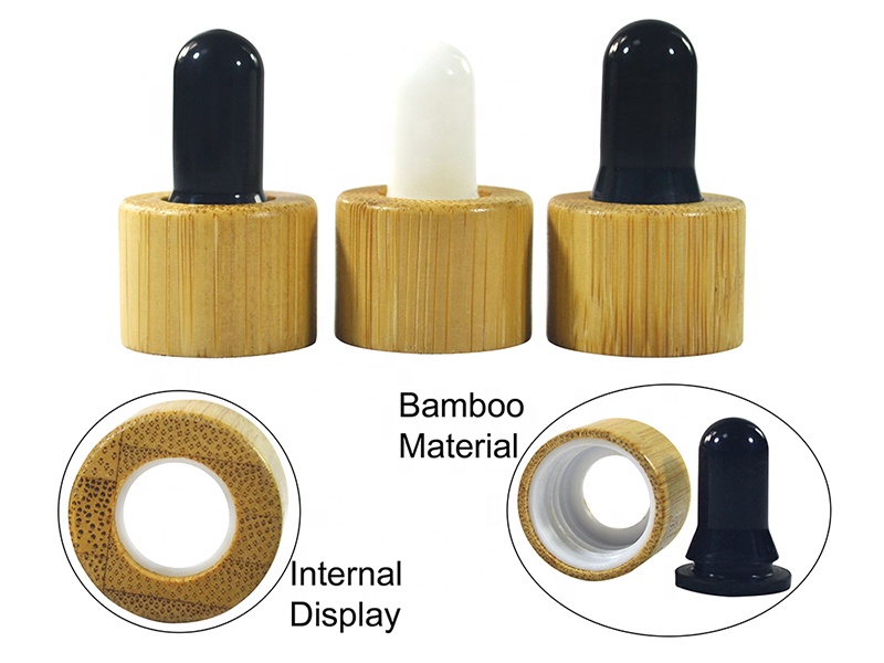Fancy square cosmetic hair oil 10ml 15ml 20ml 30ml 50ml 100ml clear amber essential oil glass dropper bottle with bamboo caps