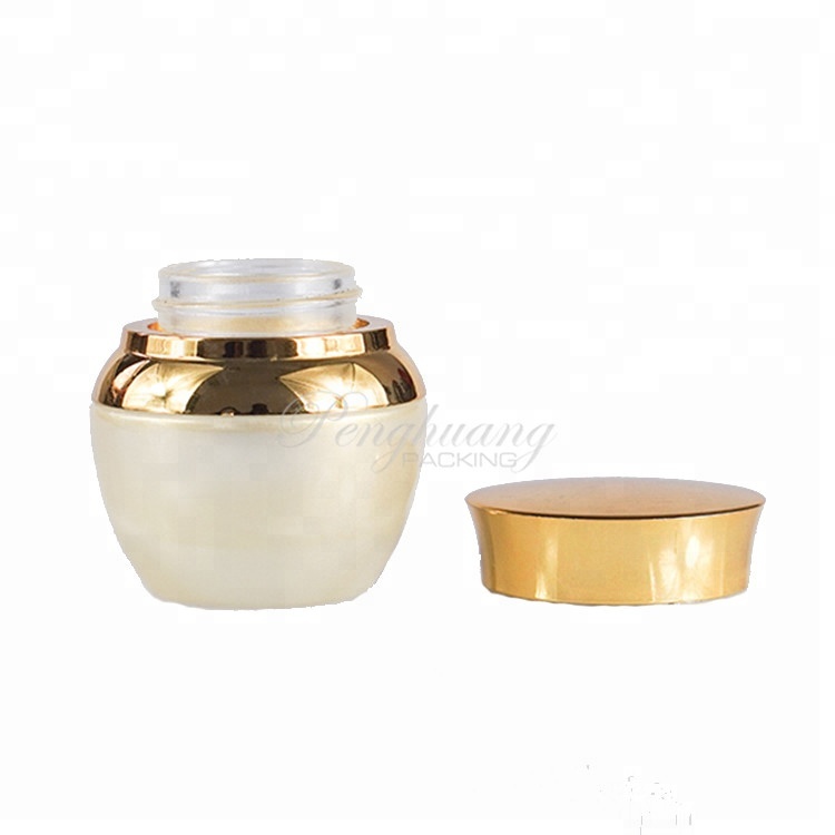 Fancy unique cosmetic glass jar 30g empty glass sample container for cosmetic with cover for personal care