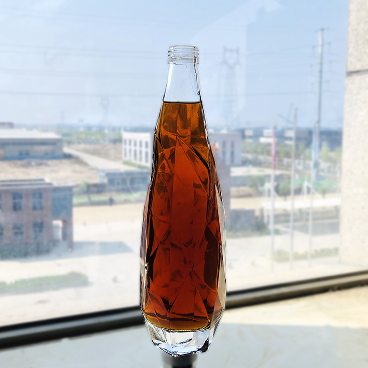 Fancy unique design Custom Liquor Bottle For Decor