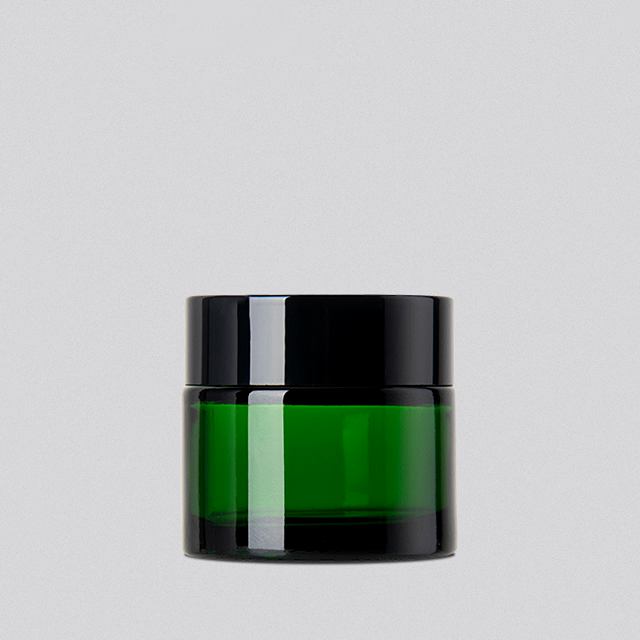 Fashion 20G 30G 50G empty green glass jars for eye cream