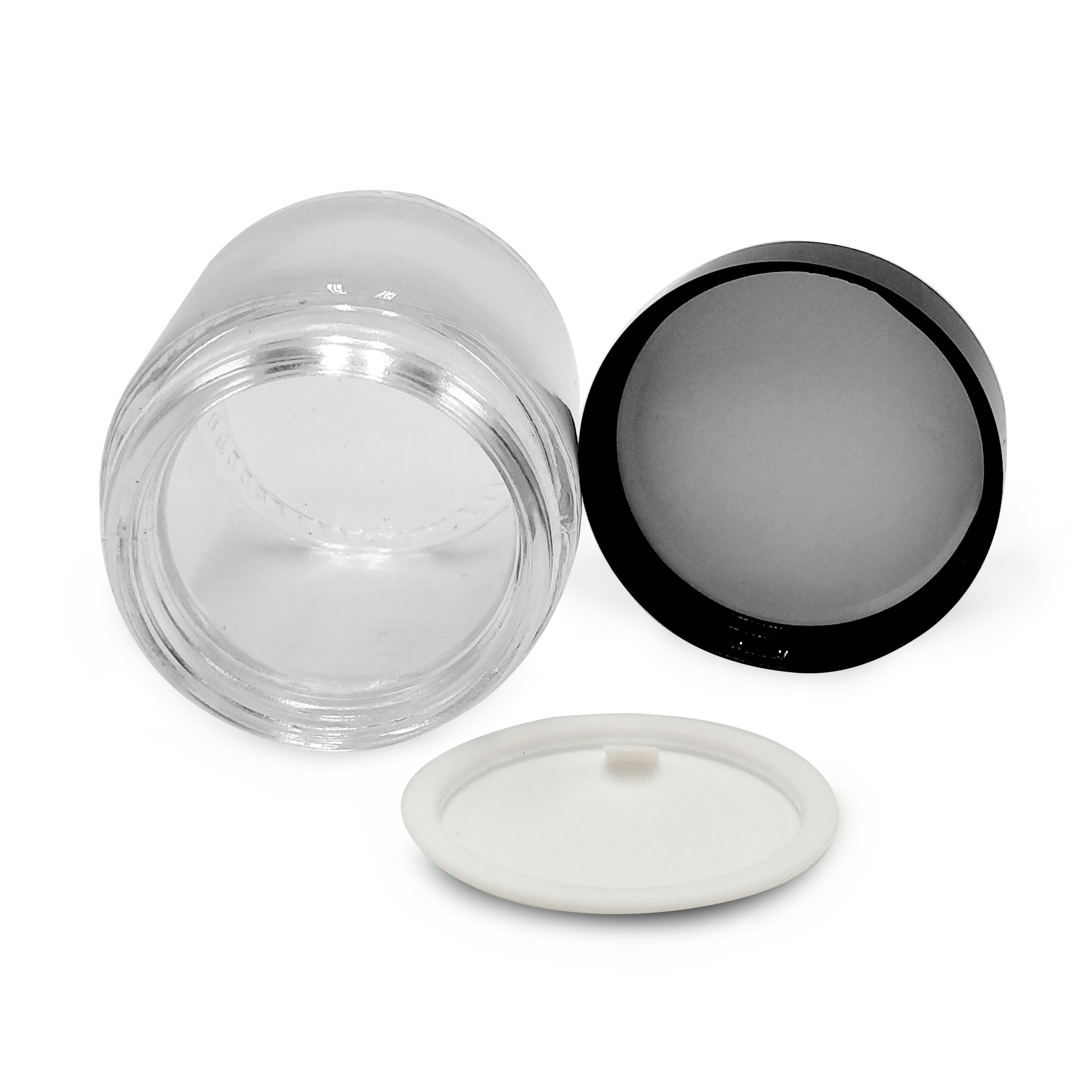 Fashion 20G 30G 50G empty green glass jars for eye cream