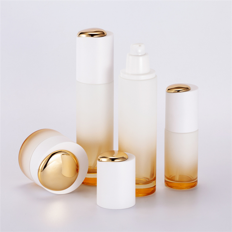 Fashion 30g 50g 40ml 100ml 120ml Gradient Glass Cosmetic Bottle Customized Skin Care Bottles And Jars