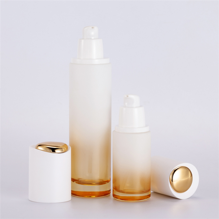 Fashion 30g 50g 40ml 100ml 120ml Gradient Glass Cosmetic Bottle Customized Skin Care Bottles And Jars