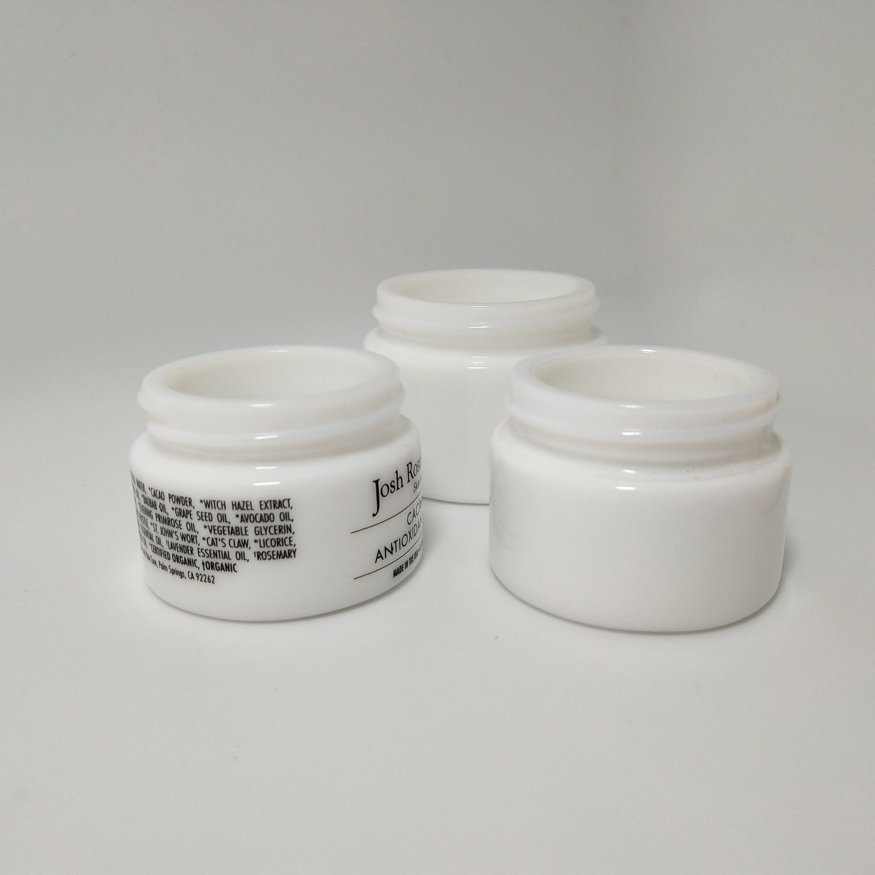 Fashion 50g empty luxury face opal white cream jar