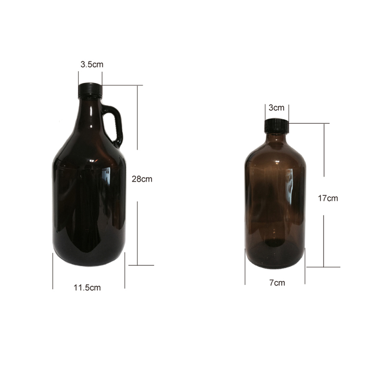 Fashion Clear Glass Milk Juice 330Ml Stubby Beverage Clear Glass Beer Bottle With Screw Cap