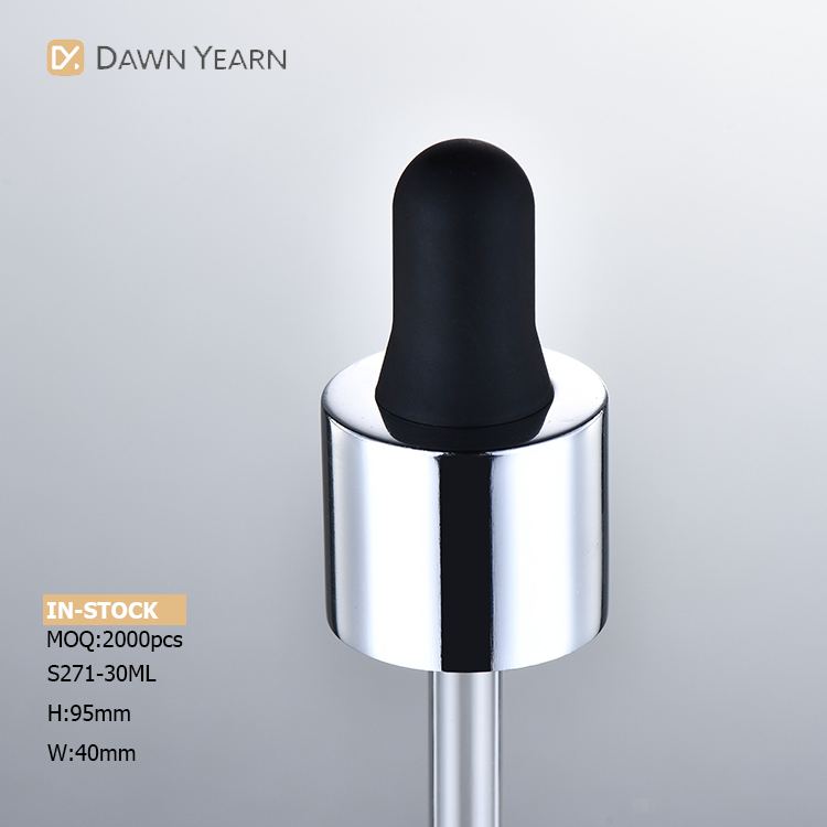 Fashion Custom OEM cylindrical foundation glass bottle dropper premium 30ml serum essential oils bottles
