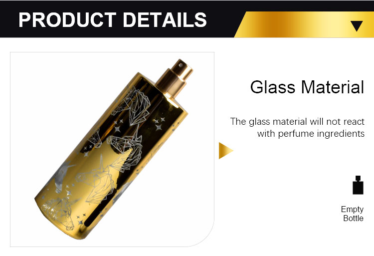Fashion Design 100ml Black Empty Glass Perfume Spray Bottle With Wood Cap