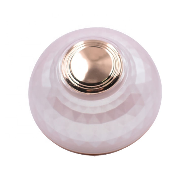 Fashion Design Beauty Skin Care Cosmetic Pink Round Acrylic Jar
