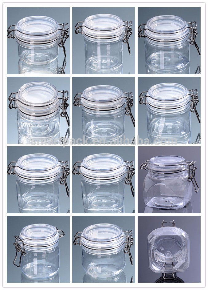 Fashion Design Customized Color Plastic Kilner PET jar