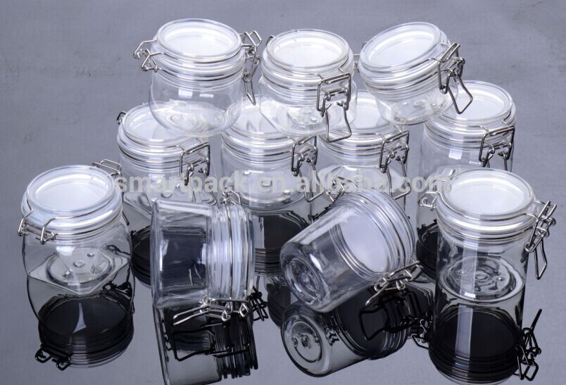 Fashion Design Customized Color Plastic Kilner PET jar