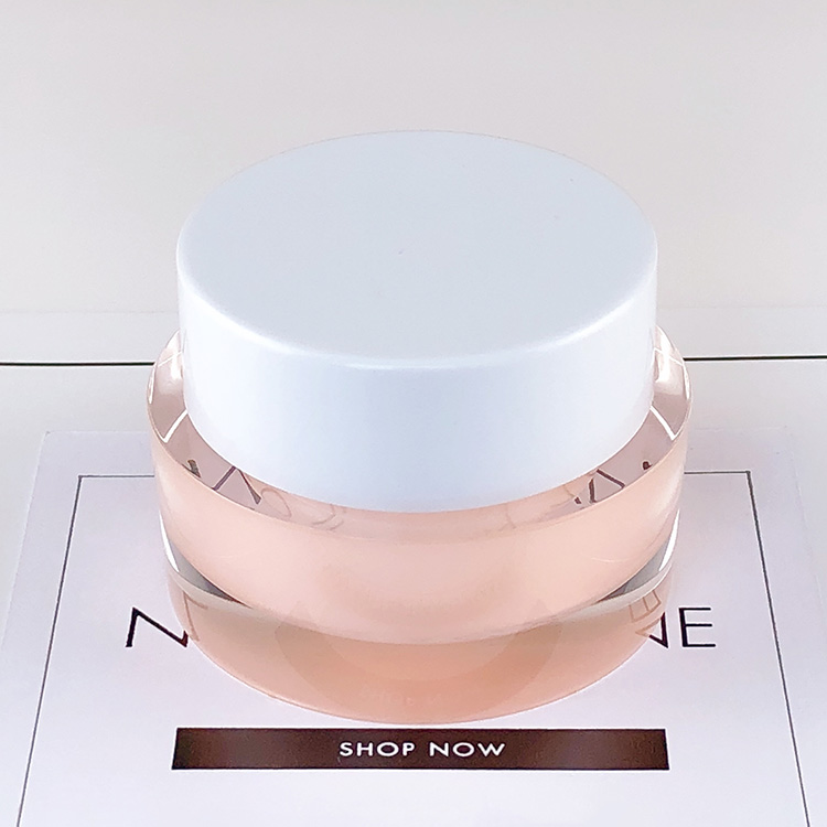 Fashion Design Full Size Cosmetic White Silver Custom Packaging Acrylic Jars