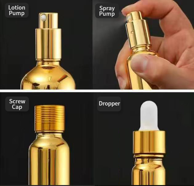 Fashion Golden Wholesale Best Quality 100ml Serum High End Serum Glass Bottle With Dropper