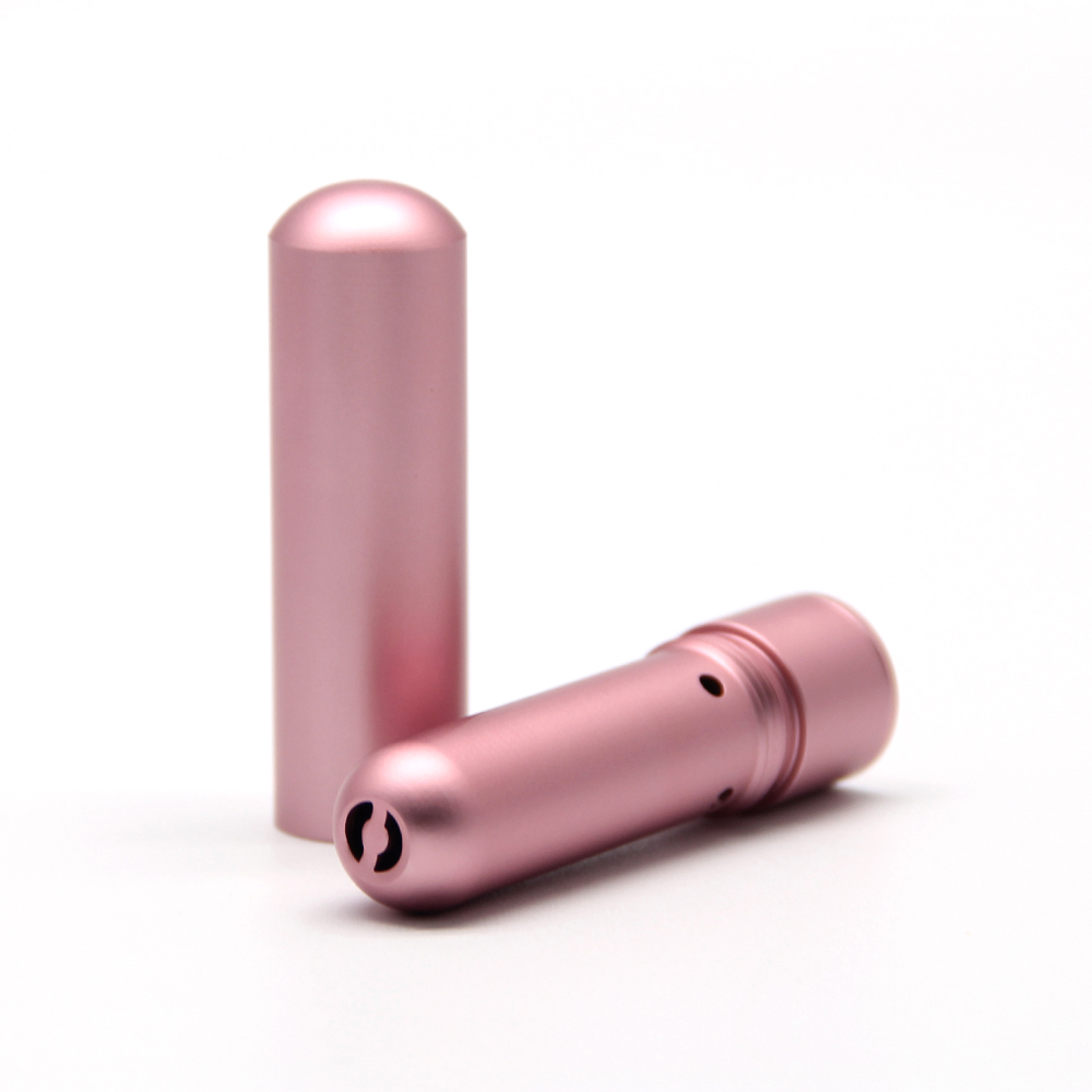 Fashion Nasal Inhaler Aluminum With 6ml Bottle Packing Essential Oil Inhaler Bottles