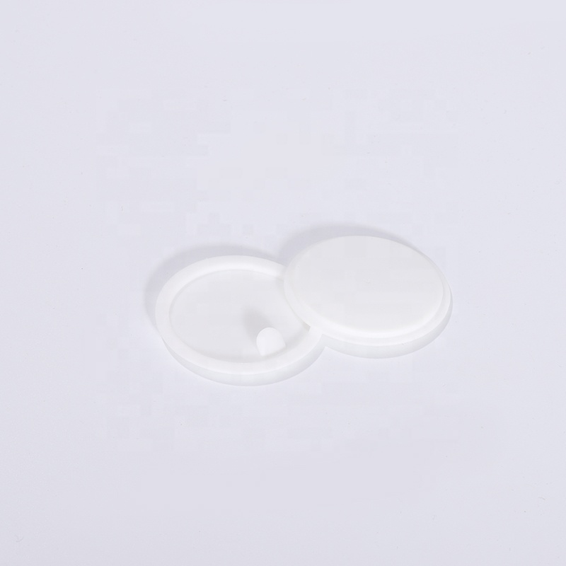 Fashion Packaging 50G Cosmetic Jar Frosted Glass Bottle Clear Cosmetic Glass Bottle Plastic Lid with Wood Graphics