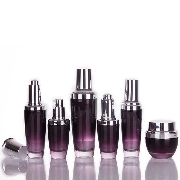 Fashion Packaging Cosmetic Spray Glass Bottle 50ml with logo printing