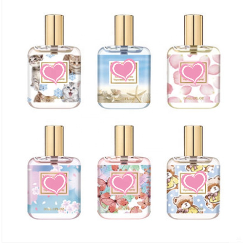 Fashion Small 30ml 50ml 100ml Bulk Empty Simple Art Crimp Glass Perfume Spray Bottles