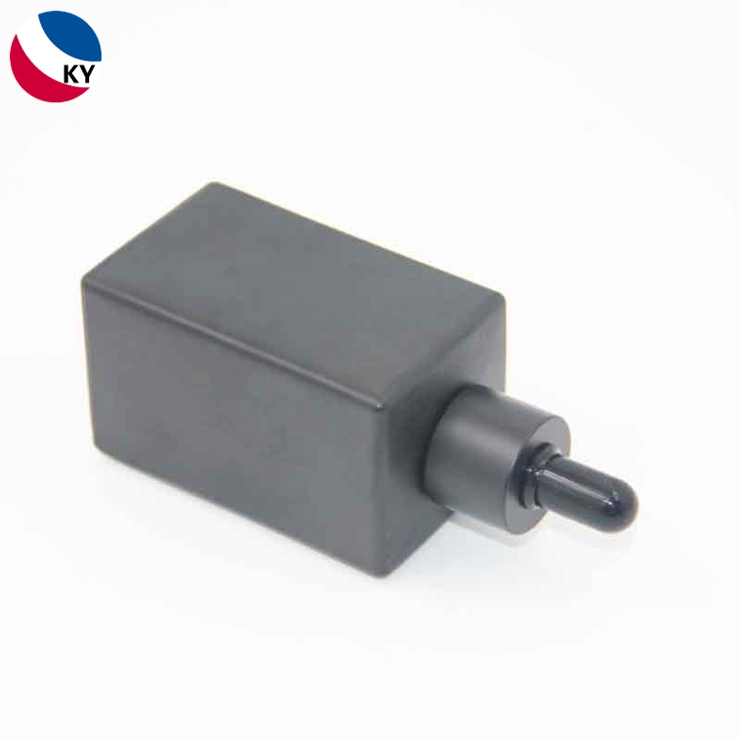 Fashion design 100ml matte black square glass cosmetic skincare packaging luxury serum dropper bottle