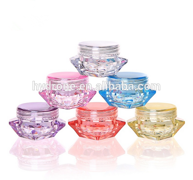 Fashion design Whole sale 3g 5g portable cosmetic cream box jar container
