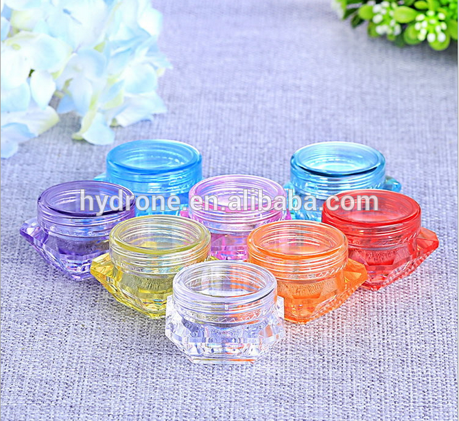 Fashion design Whole sale 3g 5g portable cosmetic cream box jar container