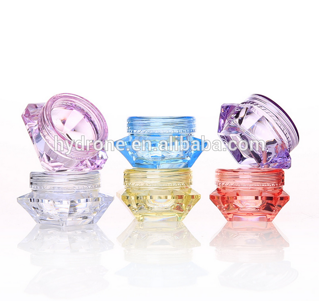 Fashion design Whole sale 3g 5g portable cosmetic cream box jar container