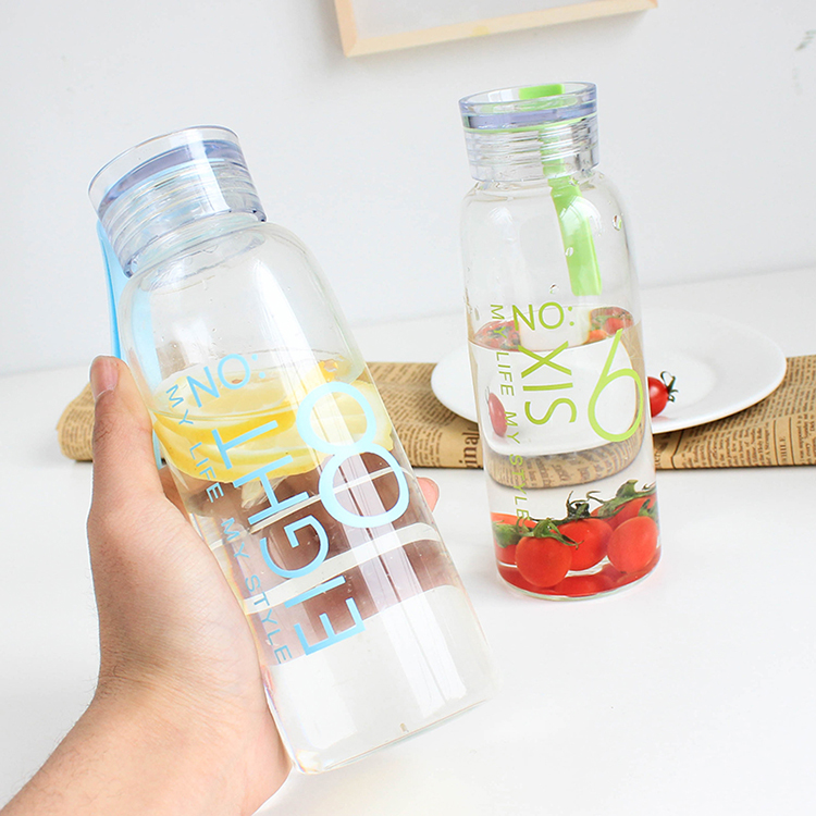 Fashion design Wholesale unique glass water bottle infuser with custom logo for sale