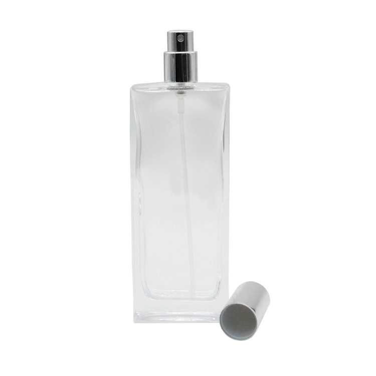 Fashion wooden lids empty perfume bottles 50 ml glass spray for perfume oil bottles 100ml