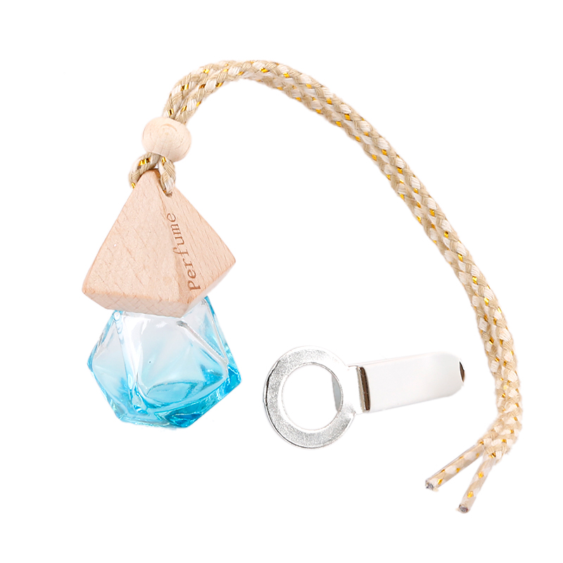 Fashionable Cheap High Quality Hanging Special Car Air Freshener Perfume Glass Bottle