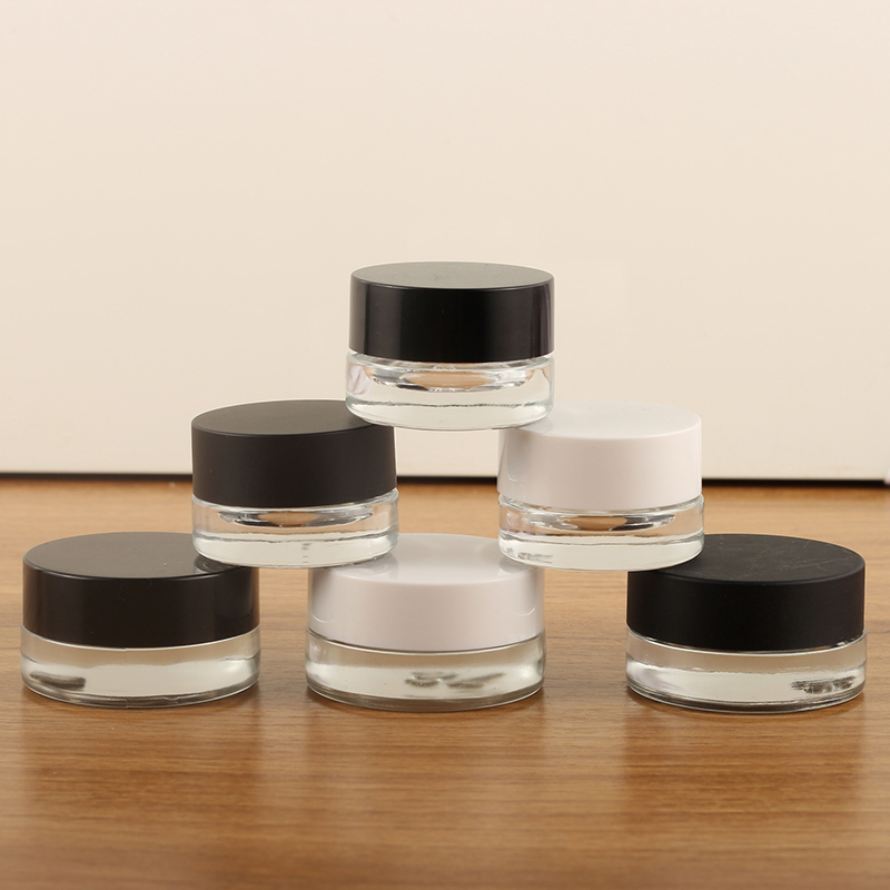 Fashionable Design 5g Empty Jar Cosmetic Packaging Glass Bottle For Face Cream