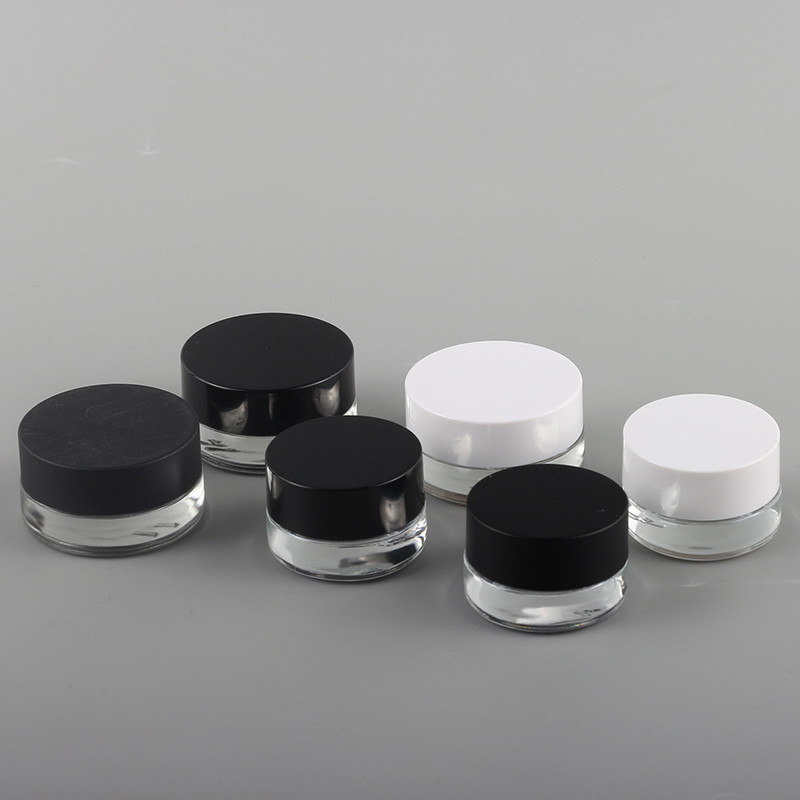 Fashionable Design 5g Empty Jar Cosmetic Packaging Glass Bottle For Face Cream