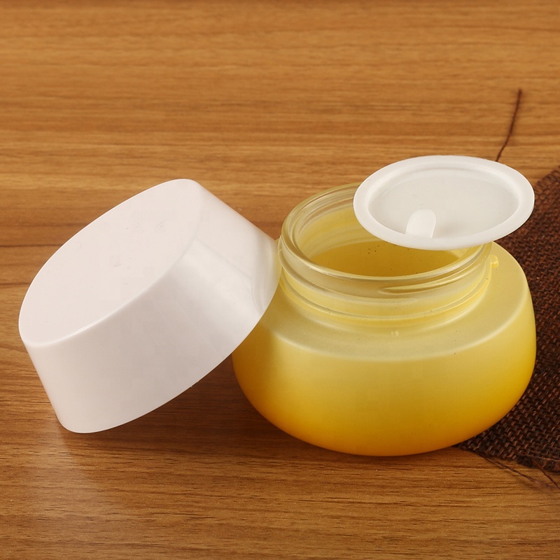 Fashionable Empty Packing Yellow Cosmetic Container Bottle