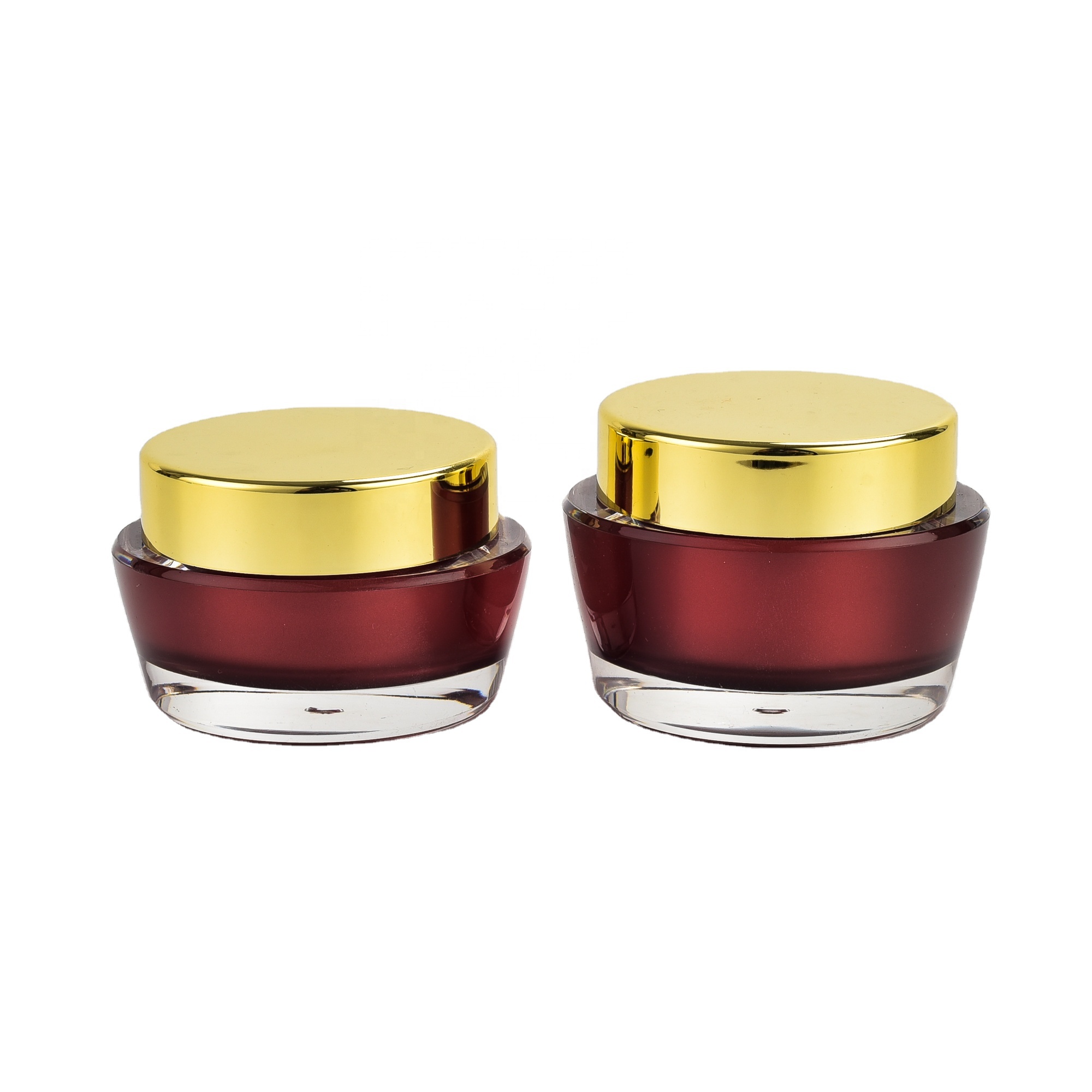 Fashionable oval cone acrylic Cosmetic Jar