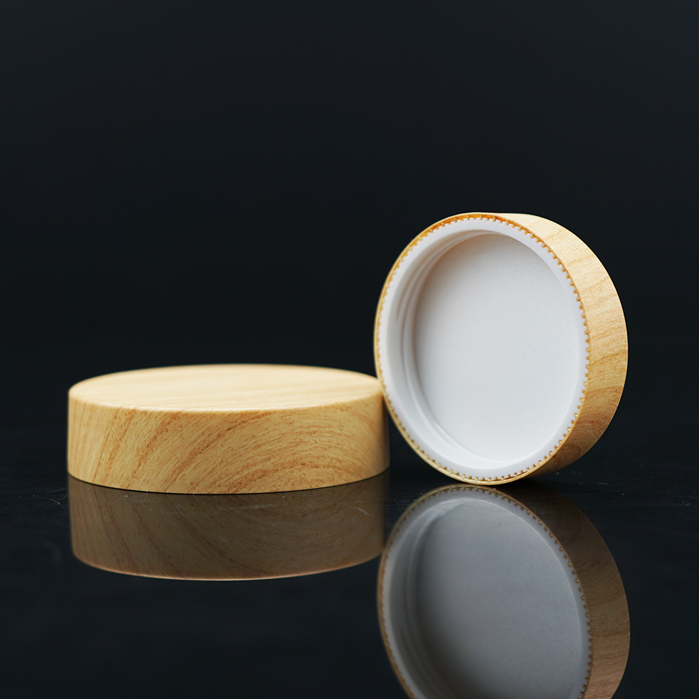 Fast Delivery 100g 150g 200g 250g PP plastic double wall cosmetic cream jar with bamboo printing lids