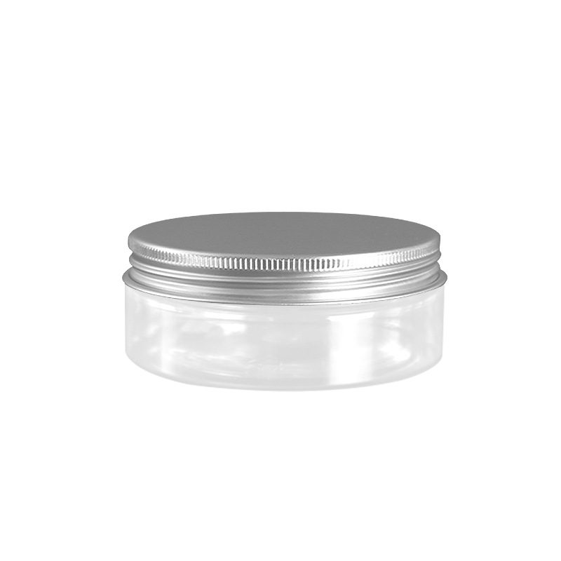 Fast Delivery 50g 60g 80g 100g 120g 140g 150g 180g 200g 250g 300g 350g 400g 500g Clear PET jar with aluminum lid